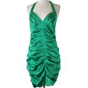 Green mini dress XS